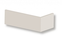  Угловая клинкерная фасадная плитка облицовочная под кирпич Stroeher (Штроер) Stiltreu 454 creme-weiss рельефная, 240*52*115*14 мм