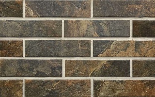 Колорадо-4 коричневая клинкерная фасадная плитка под кирпич 245*65*7 мм, керамин