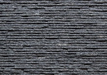 Фасадный облицовочный натуральный камень EcoStone (Экостоун) Shiny Black 42SQ