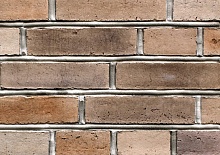 Амстердам-2 Плитка под кирпич для навесного вент фасада с расшивкой шва  210X50X20 мм искусственный камень