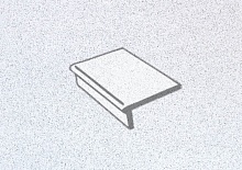 Клинкерная балконная плитка с носиком противоскользящая ABC Trend Rügen-weiss 310*115*52*10 мм
