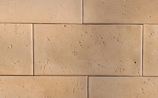 Травертин-3 Искусственный камень плитка для навесного вент фасада без расшивки шва  200X400X24 мм