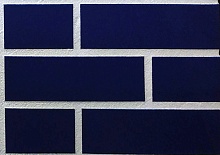 Глазурованная клинкерная фасадная плитка под кирпич ABC Dunkelblau 350 синяя, 240*71*10 мм