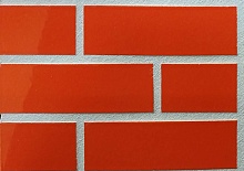 Глазурованная клинкерная фасадная плитка под кирпич ABC Orange 320 оранжевая, 240*115*10 мм