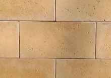Травертин-4 Искусственный камень плитка для навесного вент фасада без расшивки шва  200X400X24 мм